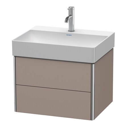 Xsquare Wall-Mounted Vanity Unit Basalt Matt